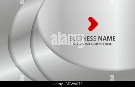 Beautiful Curved Silver Business Background, can be used for business designs, presentation designs or any suitable designs. Stock Vector