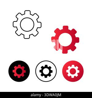 Abstract Configuration Icon Illustration, can be used for business designs, presentation designs or any suitable designs. Stock Vector