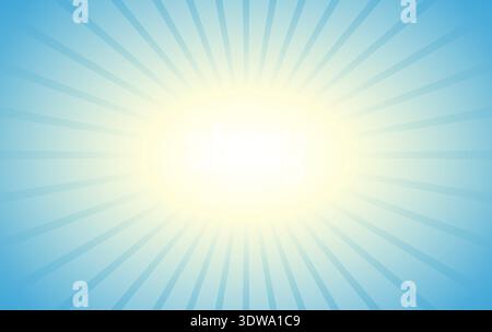 Blue sunlight striped background, can be used for business designs, presentation designs or any suitable designs. Stock Vector