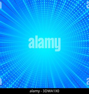 Blue Comic Pop Art Background, can be used for business designs, presentation designs or any suitable designs. Stock Vector