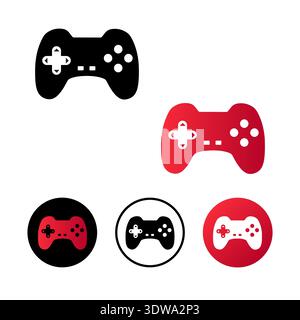 Abstract Gamepad Icon Illustration, can be used for business designs, presentation designs or any suitable designs. Stock Vector