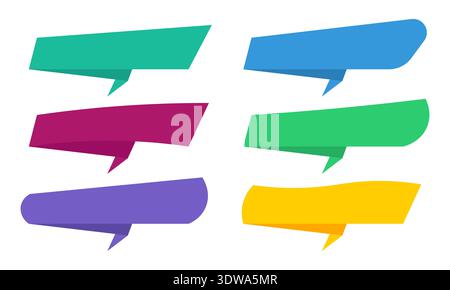 Colorful Origami Banner Set, can be used for business designs, presentation designs or any suitable designs. Stock Vector