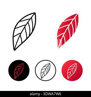 Abstract Nature Leaf Icon Illustration, can be used for business designs, presentation designs or any suitable designs. Stock Vector