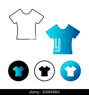 Abstract Shirt Icon Illustration, can be used for business designs, presentation designs or any suitable designs. Stock Vector