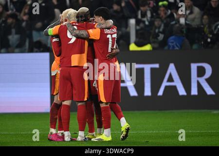 Victor OSIMHEN of Galatasaray celebrates his goal during the UEFA ...