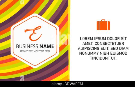 Modern Colorful Business Background With Hexagon Shape, can be used for business designs, presentation designs or any suitable designs. Stock Vector