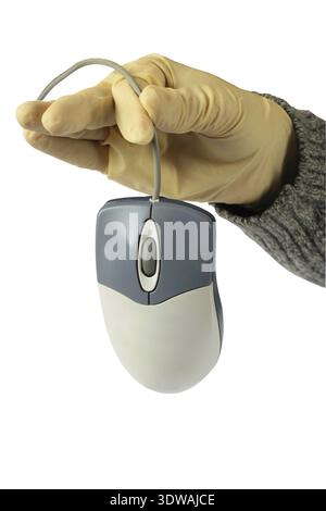 The computer mouse in hand Stock Photo