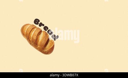 Happy Easter celebration with bread on the table ready for the family gathering Stock Photo