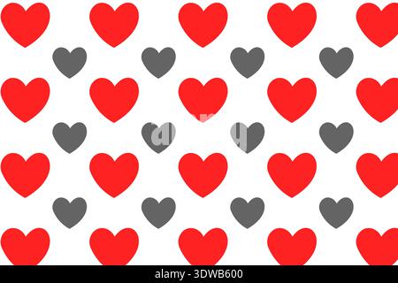 Abstract Heart Emoji Pattern Background, can be used for business designs, presentation designs or any suitable designs. Stock Vector