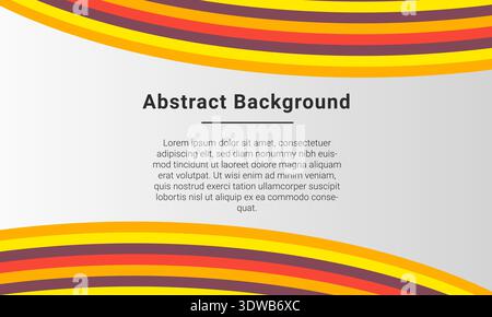 Modern Multicolor Curved Presentation Background, can be used for business designs, presentation designs or any suitable designs. Stock Vector