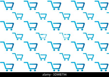 Abstract Shopping Cart Pattern Background, can be used for business designs, presentation designs or any suitable designs. Stock Vector