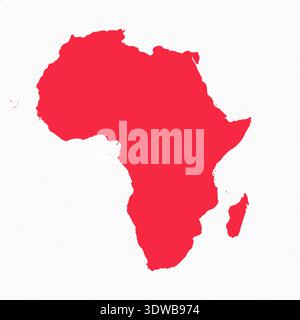 Abstract Africa Simple Map Background, can be used for business designs, presentation designs or any suitable designs. Stock Vector