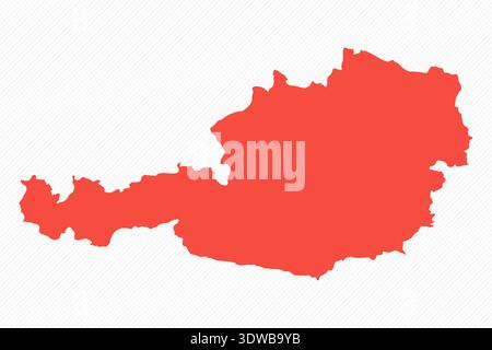 Abstract Austria Simple Map Background, can be used for business designs, presentation designs or any suitable designs. Stock Vector