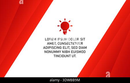 Vector Geometric Red Background With Curved Lines, can be used for business designs, presentation designs or any suitable designs. Stock Vector