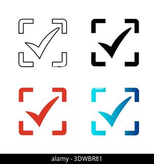 Abstract Done Silhouette Illustration, can be used for business designs, presentation designs or any suitable designs. Stock Vector