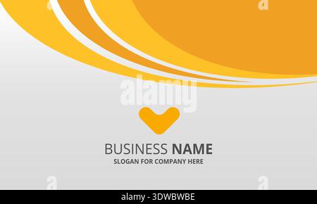 Stylish Orange Curved Business Background, can be used for business designs, presentation designs or any suitable designs. Stock Vector