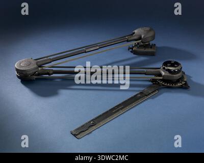 Military Navigation Tools The Model 3-B protractor, a black metal navigation tool used by the ...