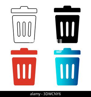 Abstract Delete Silhouette Illustration, can be used for business designs, presentation designs or any suitable designs. Stock Vector