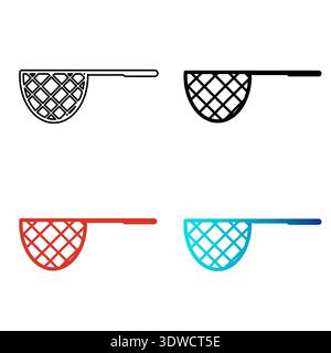 Abstract Fishing Net Silhouette Illustration, can be used for business designs, presentation designs or any suitable designs. Stock Vector