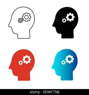Abstract Risk Management Silhouette Illustration, can be used for business designs, presentation designs or any suitable designs. Stock Vector
