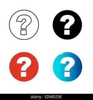 Abstract Question Mark Silhouette Illustration, can be used for business designs, presentation designs or any suitable designs. Stock Vector