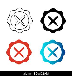 Abstract Reject Silhouette Illustration, can be used for business designs, presentation designs or any suitable designs. Stock Vector