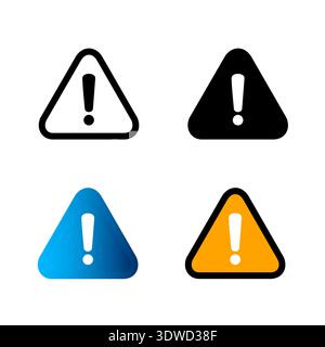 Abstract Warning Silhouette Illustration, can be used for business designs, presentation designs or any suitable designs. Stock Vector