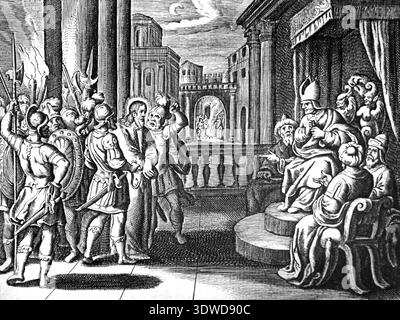 洋書 The Jews in Christian Art Illust History Jesus Christ is Presented to the Jewish High Priest (c14BC-c46AD