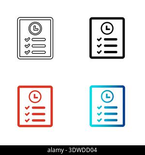 Abstract Order History Silhouette Illustration, can be used for business designs, presentation designs or any suitable designs. Stock Vector