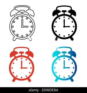 Abstract Wake Up Silhouette Illustration, can be used for business designs, presentation designs or any suitable designs. Stock Vector