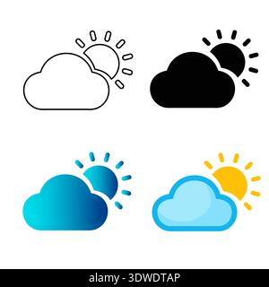 Abstract Weather Silhouette Illustration, can be used for business designs, presentation designs or any suitable designs. Stock Vector
