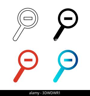 Abstract Zoom Out Silhouette Illustration, can be used for business designs, presentation designs or any suitable designs. Stock Vector