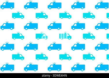 Abstract Ambulance Pattern Background, can be used for business designs, presentation designs or any suitable designs. Stock Vector