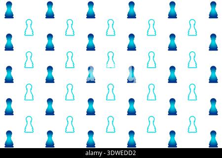 Abstract  Chess Pawn Pattern Background, can be used for business designs, presentation designs or any suitable designs. Stock Vector