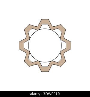 Alarm clock icon. Roman numerals Vector. Time face symbol. Black outline shape. EPS 10. Stock Vector