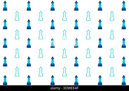 Abstract  Chess Queen Pattern Background, can be used for business designs, presentation designs or any suitable designs. Stock Vector
