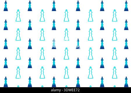 Abstract  Chess King Pattern Background, can be used for business designs, presentation designs or any suitable designs. Stock Vector