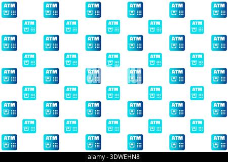Abstract ATM Pattern Background, can be used for business designs, presentation designs or any suitable designs. Stock Vector