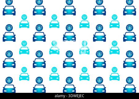 Abstract Car Heating Pattern Background, can be used for business designs, presentation designs or any suitable designs. Stock Vector