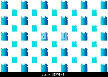 Abstract Card Memory Pattern Background, can be used for business designs, presentation designs or any suitable designs. Stock Vector