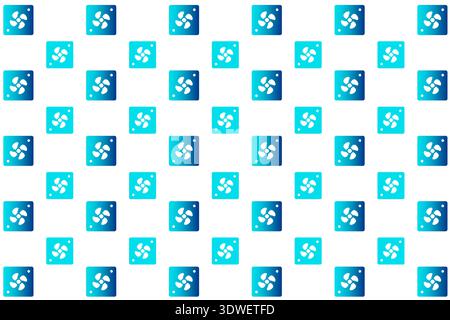 Abstract Computer Fan Pattern Background, can be used for business designs, presentation designs or any suitable designs. Stock Vector