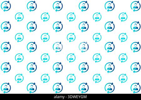 Abstract Customer Journey Pattern Background, can be used for business designs, presentation designs or any suitable designs. Stock Vector