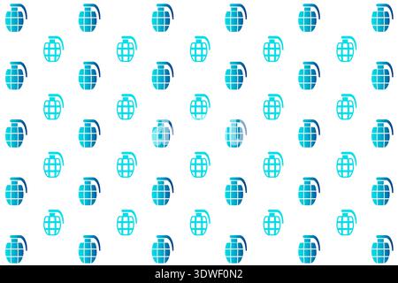 Abstract Bomb Grenade Pattern Background, can be used for business designs, presentation designs or any suitable designs. Stock Vector