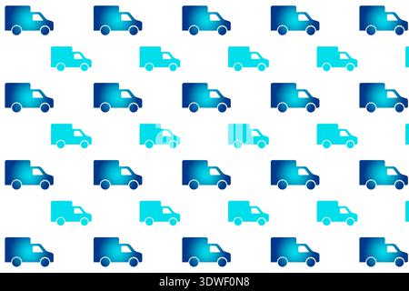 Abstract Delivery Truck Pattern Background, can be used for business designs, presentation designs or any suitable designs. Stock Vector