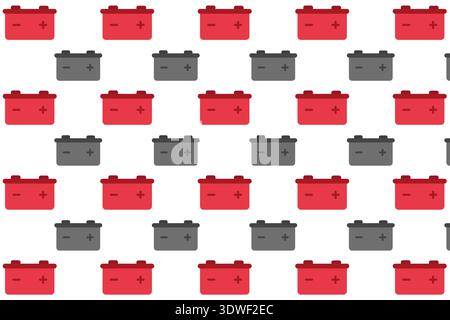 Abstract Car Battery Pattern Background, can be used for business designs, presentation designs or any suitable designs. Stock Vector