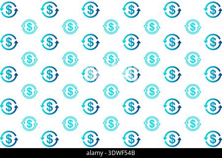 Abstract Cash Flow Pattern Background, can be used for business designs, presentation designs or any suitable designs. Stock Vector