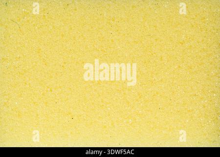 Gentle sponge surface. Sunlit yellow sponge with soft grain Stock Photo