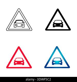 Abstract Car Sign Silhouette Illustration, can be used for business designs, presentation designs or any suitable designs. Stock Vector