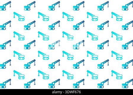 Abstract Construction Crane Pattern Background, can be used for business designs, presentation designs or any suitable designs. Stock Vector