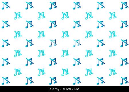 Abstract Creative Music Off Pattern Background, can be used for business designs, presentation designs or any suitable designs. Stock Vector